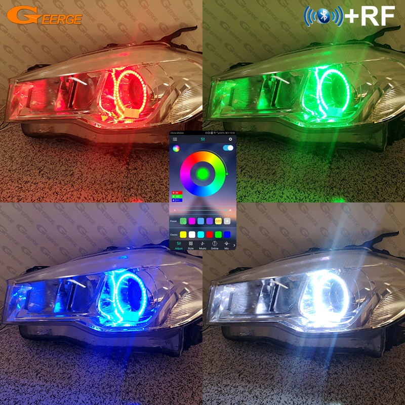 

For Suzuki SX4 S-Cross JY Facelift 2017 2018 2019 Day Light Bluetooth App Multi Color Ultra Bright RGB LED Angel Eyes Halo Rings