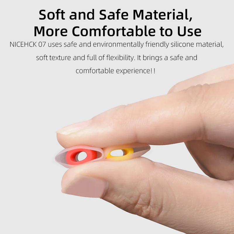 NICEHCK 07 Auricolari in silicone con isolamento acustico Auricolari morbidi e sicuri Migliorano il vocale per NX7MK4 FH11 Zero Cadenza Olina Zero KATO Aria
