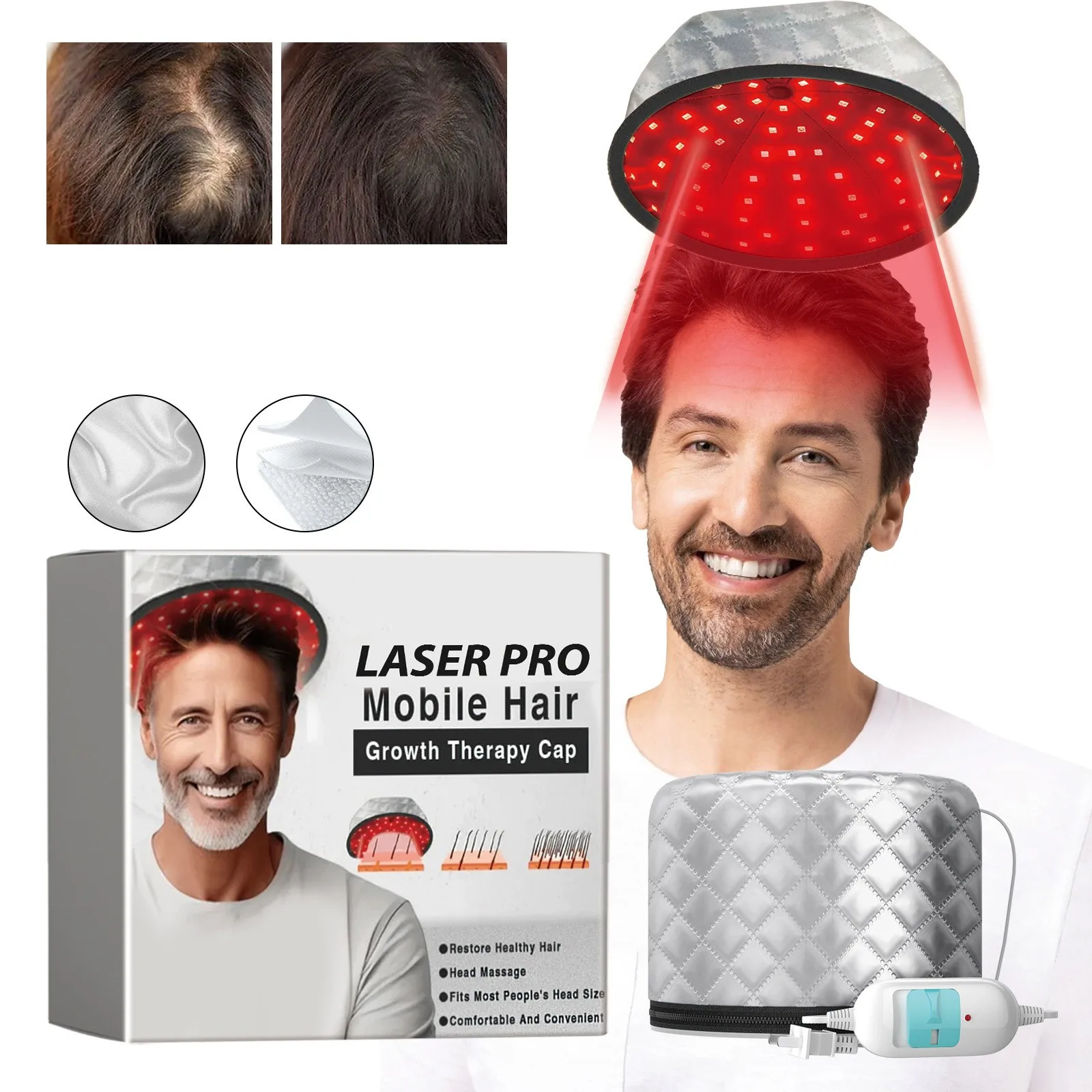 

1pcs Mobile Hair Growth Cap Hair Care Promotes Hair Growth Massages And Relaxes The Scalp Relieves Stress And Hair Loss