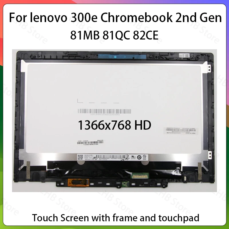 11.6“ laptop touch screen For lenovo 300e Chromebook 2nd Gen