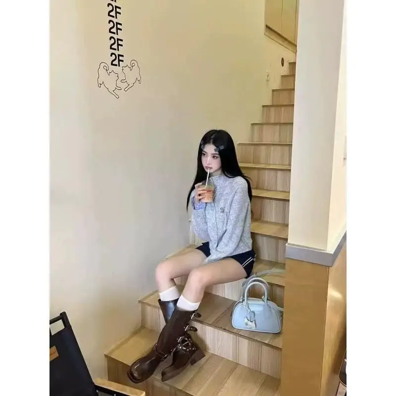 

Кардиган, свитер, пальто, популярный в корейском стиле, вязаный кардиган, женская одежда, зима 202, свободные толстые уютные топы, женская одежда, трикотаж