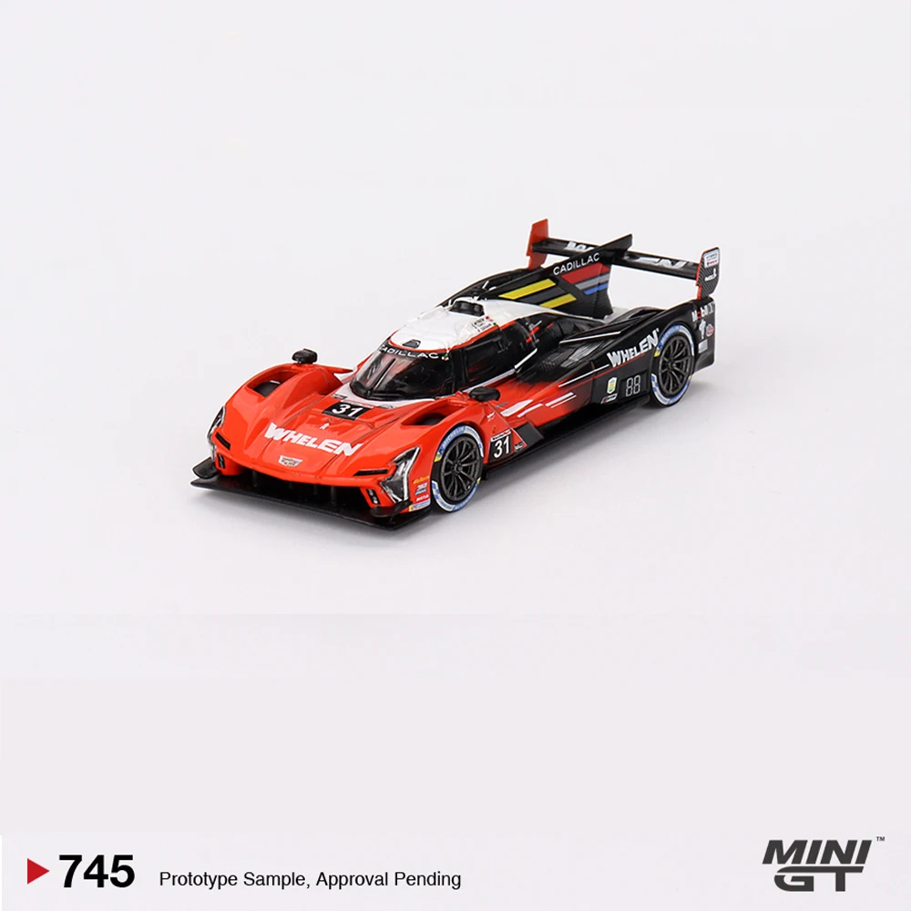 MINIGT 1:64 Cadillac V-Series.r #31 Whelen Engineering Cadillac Racing 2023 Imsa Sebring Model Car Collection Toy Birthday Gift