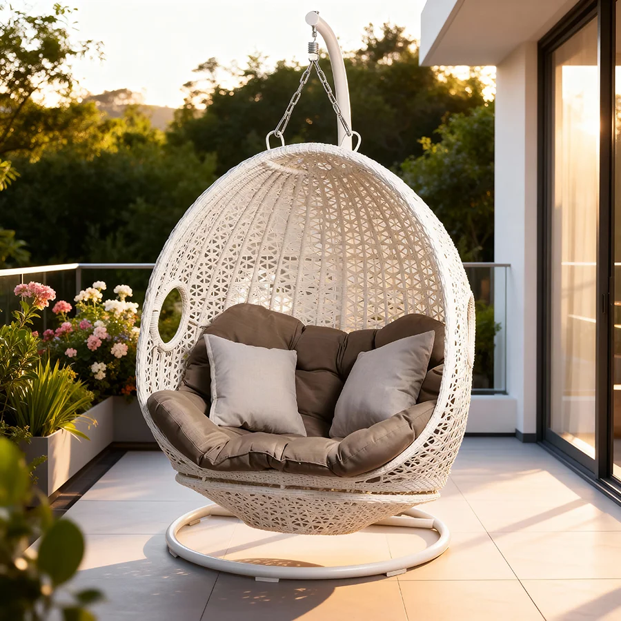 Kursi Ayun Gantung Rotan Moder - Hanging Egg Chair ulasan dan harga