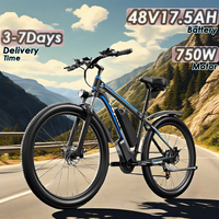 Ebycco E8 E-Bike 750W Brushless Motor 48V17.5AH Removable Battery 21-Speed Electric Bicycle 29-Inch Tires Off-road Electric Bike