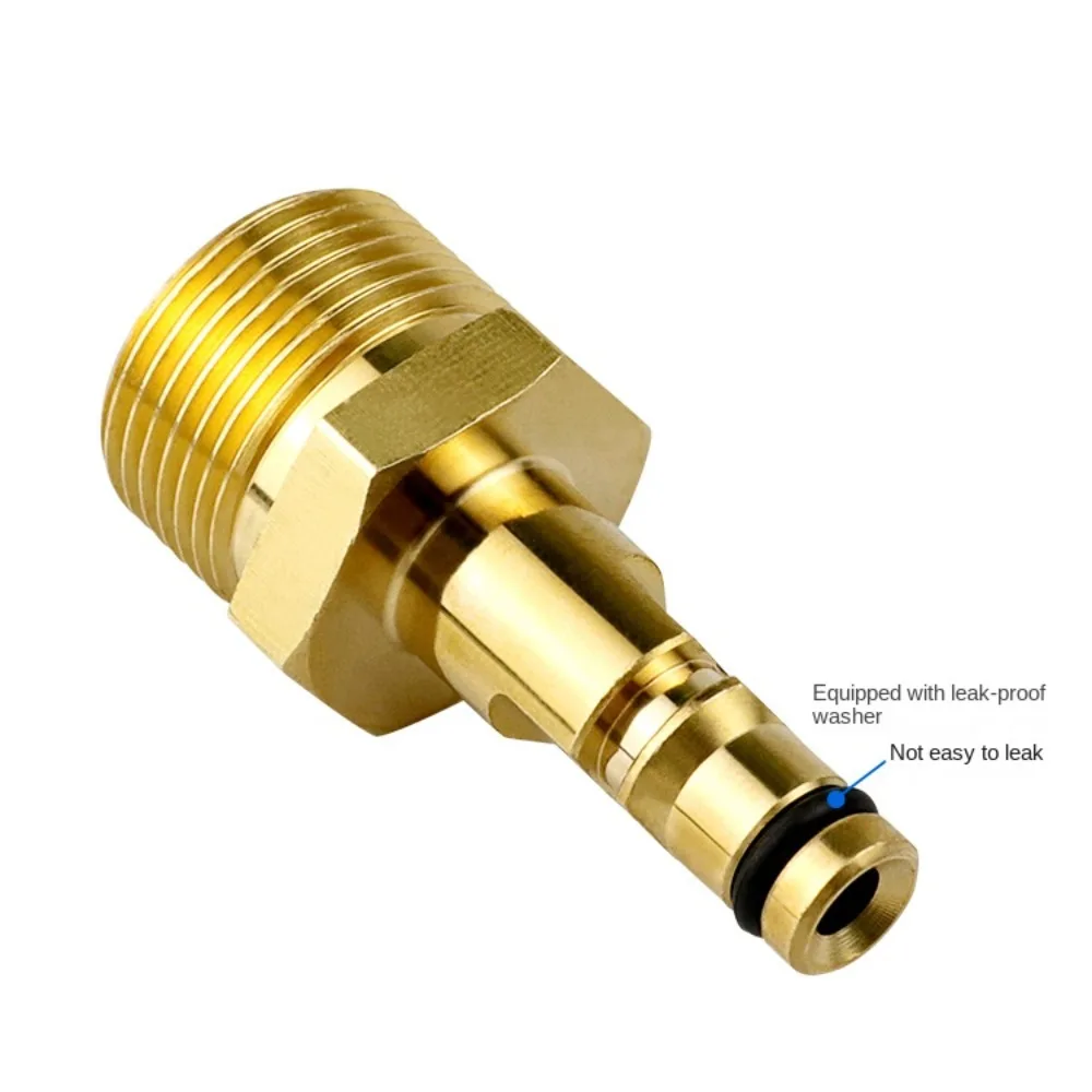 Adapter High-pressure Washer Connector 22/14 Holes To Kärcher Kahl All Copper Outer Wire Quick-plug Conversion Head Practical