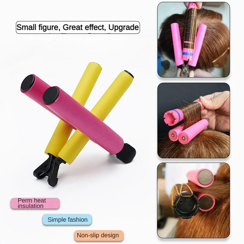 12Pcs Perm Heat Insulation Clip Professional Anti-scald Heat Insulation Clip Beauty Salon Hair Rollers Perm Hair Styling Tool