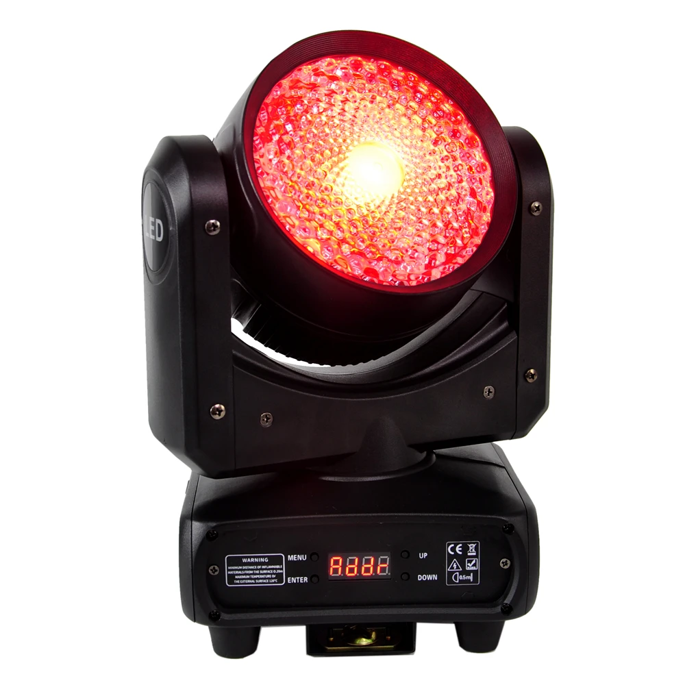 120W RGBW LED Moving Head Light DJ Light Stage Lighting RGB Halo DMX-512 Voice Control Suitable for Disco Mobile DJ Party