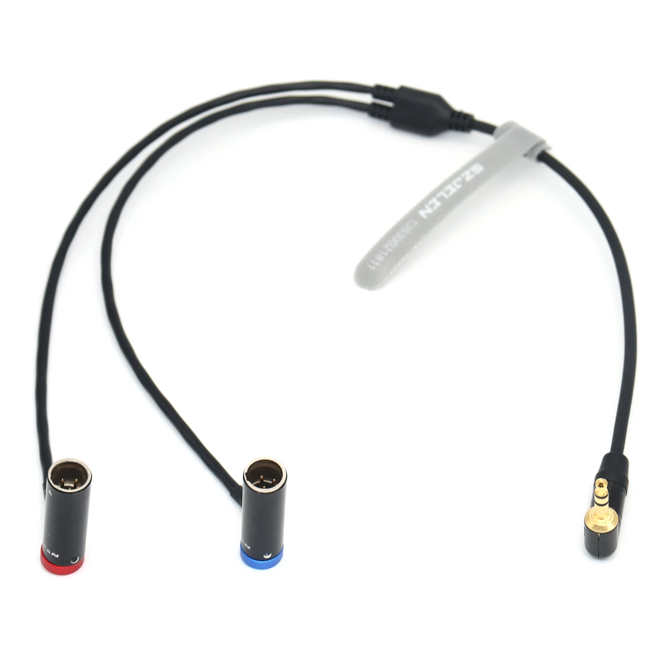 3.5mm TRS to Dual Low-Profile TA3M Mini XLR 3-pin Male Audio Cable for RODE Wireless GO II Canon EOS C70 Blackmagic Camera - view 3