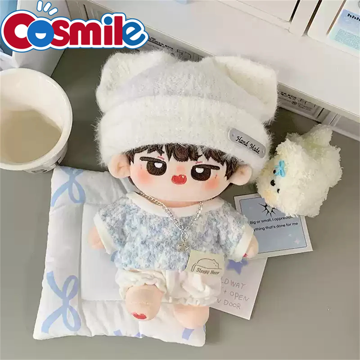 20cm Doll Clothes Fashion Sweet Cool Costume Suit Stuffed No Attribute Plushies Plush Doll Accessories Anime Toy For Kids Gifts