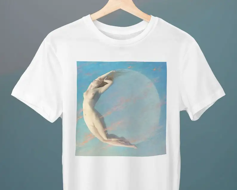 Selene Albert Aublet Painting Unisex TShirt Art TShirt Erotic TShirt Impressionism Gift for Her Gift for Him Art Lover Gift