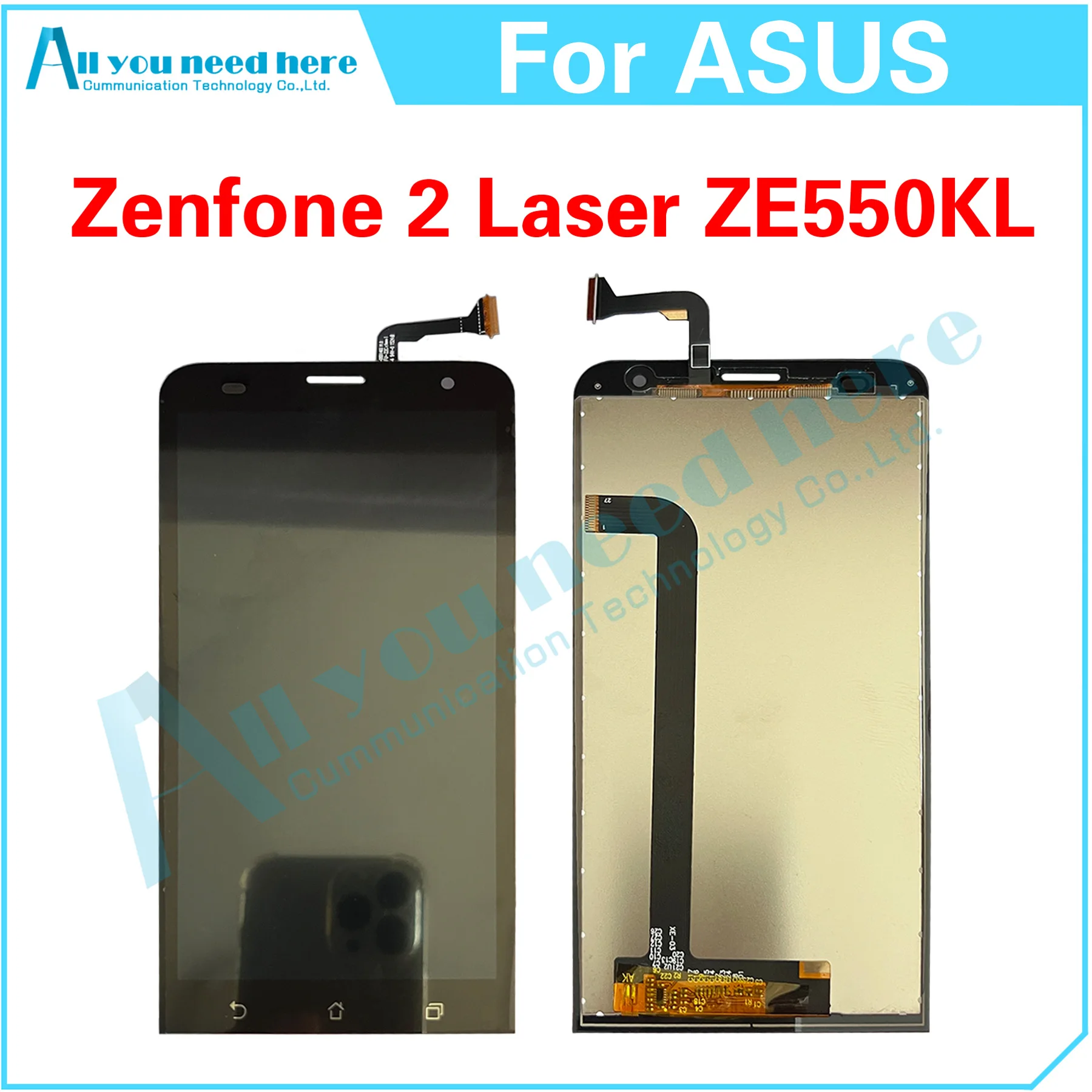 

100% Test For Asus Zenfone 2 Laser ZE550KL Z00LD Z00LDD LCD Display Touch Screen Digitizer Assembly Repair Parts Replacement