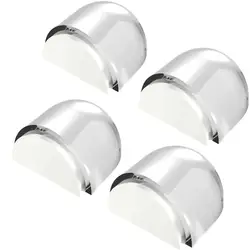 Acrylic Door Stopper Self Adhesive Anti-Collision Door Holders Catch Floor Mounted Nail-free Door Stops Protect Walls Furniture