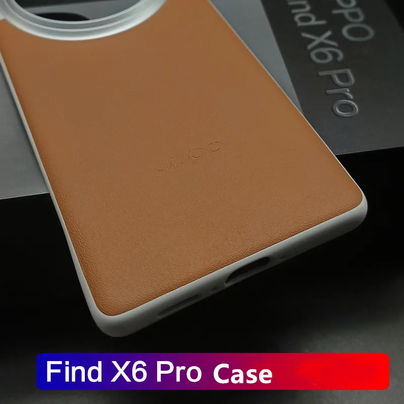 Original Case For OPPO Find X6 Pro Case Ultra Thin Leather PC Protective Cover Cool Luxury Slim Phone Case