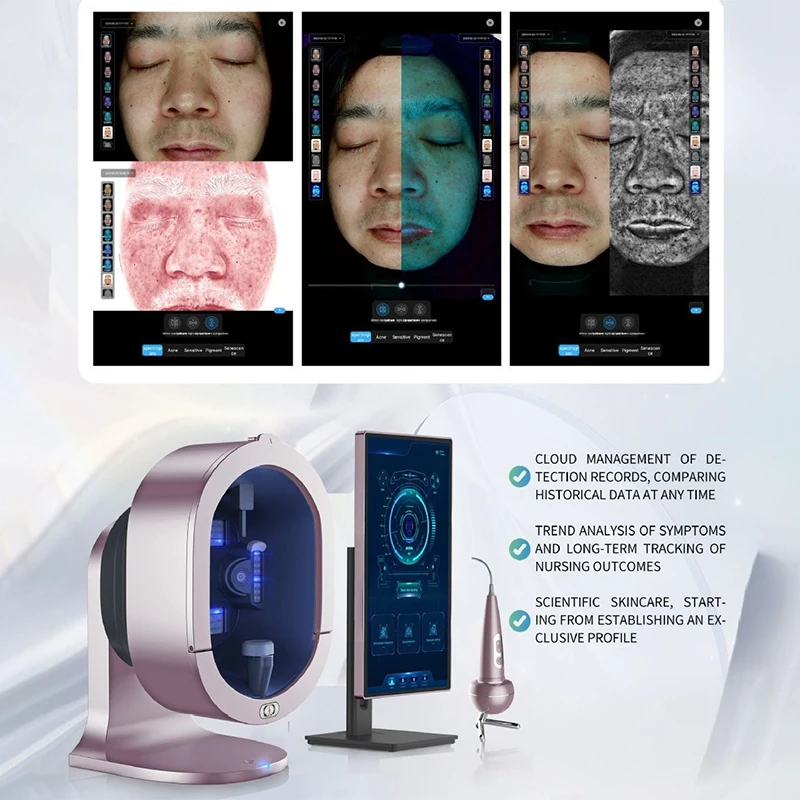 أحدث ترقية احترافية X5 AI محلل بشرة الوجه العميق كاشف الذكاء الاصطناعي بصيلات اختبار المكبر #2