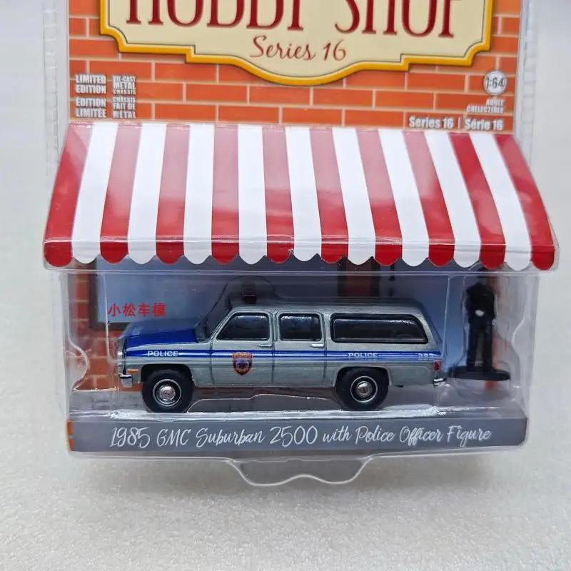 Greenlight-modelo de coche de aleación fundido a presión, juguete de regalo, 1:64, 1985, GMC, Suburban, 2500