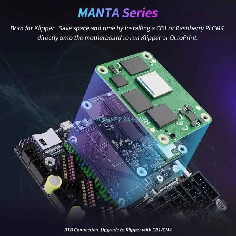 

E74D BTT Manta E3EZ V1.0 32Bit Motherboards TFT35 Screen For Ender3 Ender5 3D Printer for Klipper Motherboards EZ5160