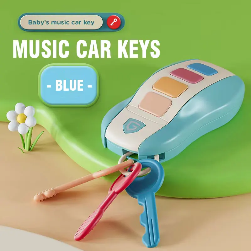 Simulation Toy Playhouse Musical Car Key Vocal Smart Cars Pretend Play with Music Educational Children Toys for Baby Kid Gifts