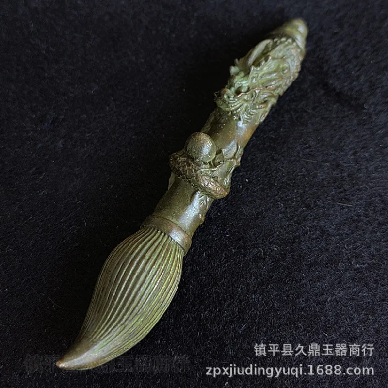 Copper Ware Wholesale Antique Miscellaneous Antique Bronze Dragon Pen Wholesale Home Office Copper Ware Small Ornaments Collecti