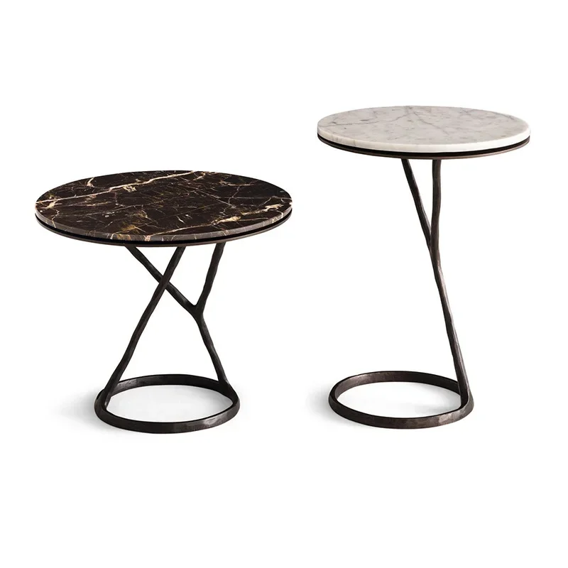 Haute couture black bronze corner a few modern light luxury marble countertop corner a few retro guest side a few