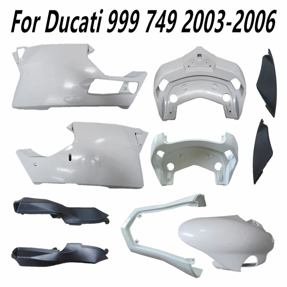 For DUCATI 999 749 2003 2004 2005 2006 Bodywork Cowling Components Unpainted Motorcycle Fairing Accessories Plastic parts