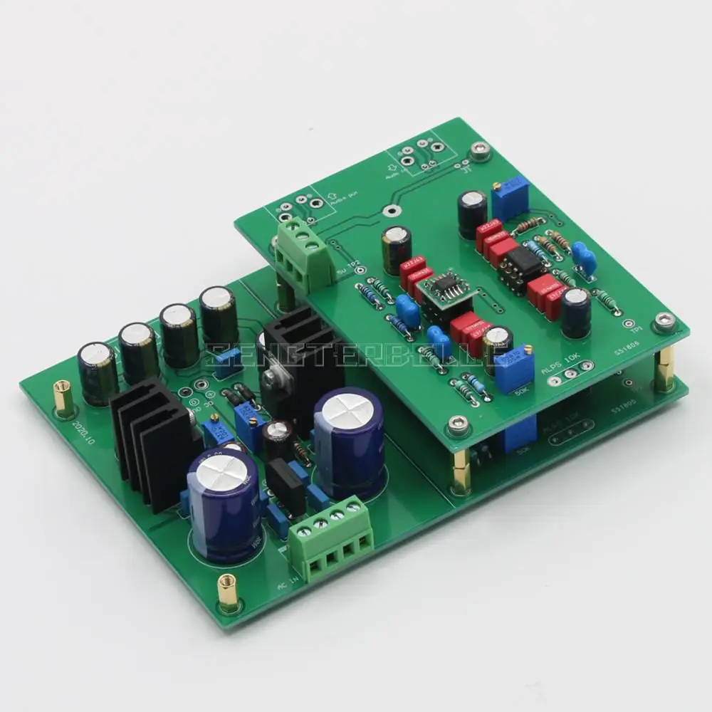 Assemble MBL6010D HiFi Stereo Home Audio Preamplifier Board With Rectifier Filter Power Supply
