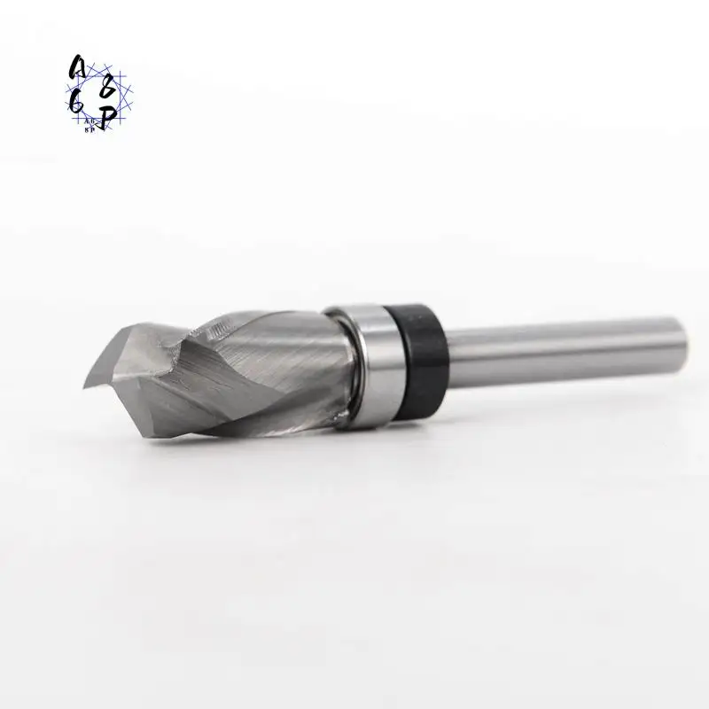 

A68P-Bearing Ultra-Performance Compression Flush Trim Solid Carbide CNC Router Bit For Woodworking End Mill Shank