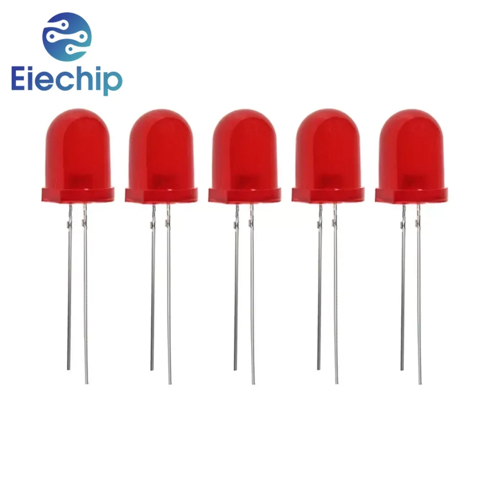 1 Set 10MM/8MM Diodes 20PCS Light-emitting Diode LED Diode White Red Yellow Blue Green F10 Leds Diode Diy Kit Electronic