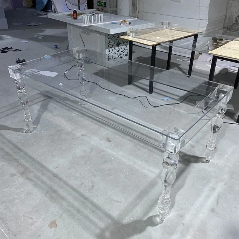 Wedding Modern Clear decorate acrylic table Acrylic Bridal table / acrylic Sweetheart table