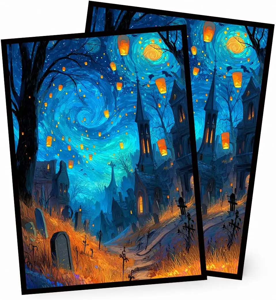 MTG Card Sleeves Matte -100 PCS Trading Card Game, Size 2.6 x 3.6 in, Suitable for All TCG Card Games Protective (Starlit Path)