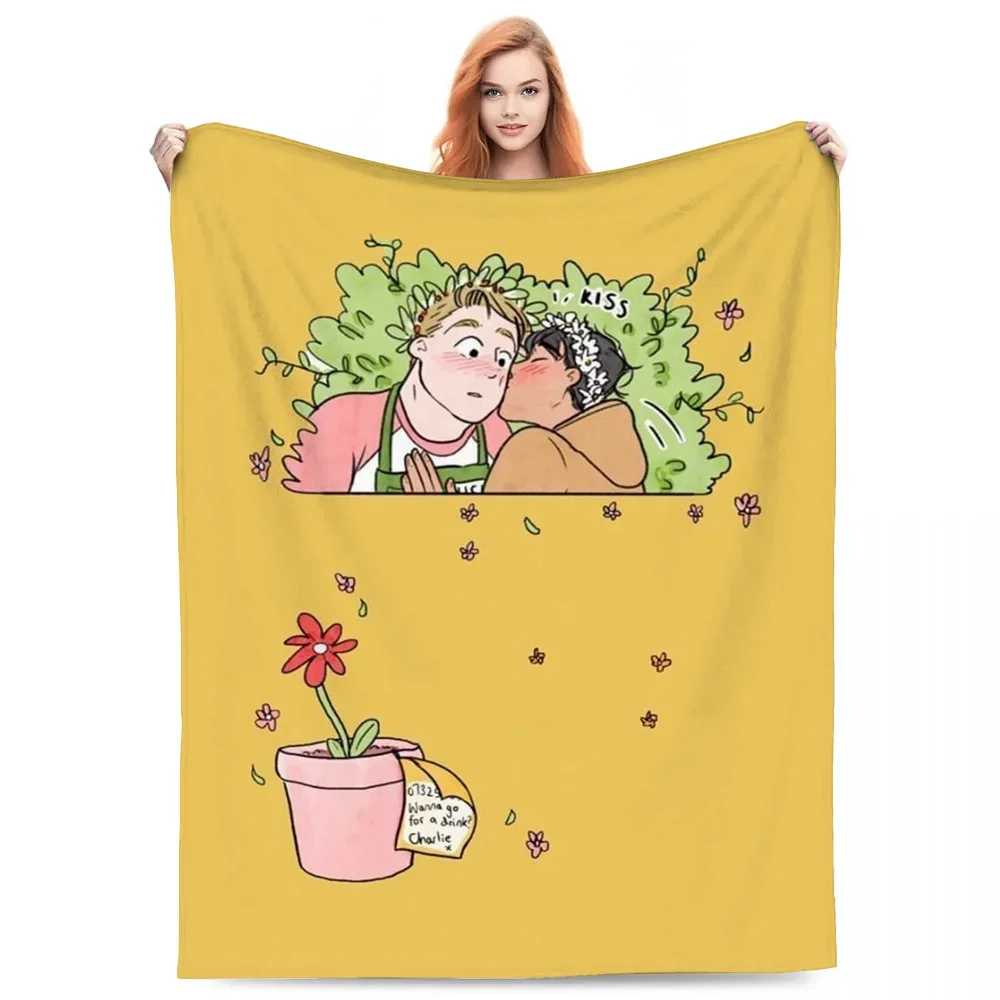

Fluffy Soft Heartstopper Blankets for Winter Summer Blanket Bedspread on the Bed Bedroom Decoration Throw Decorative Sofa Fleece