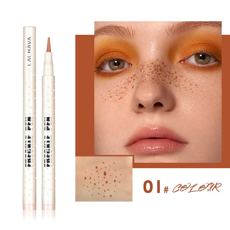 1PC Natural Lifelike Freckle Pen Concealer Dot Spot Pen 3D Freckle Stamp Easy To Apply Lasting Makep Tool  Face Cosmetic