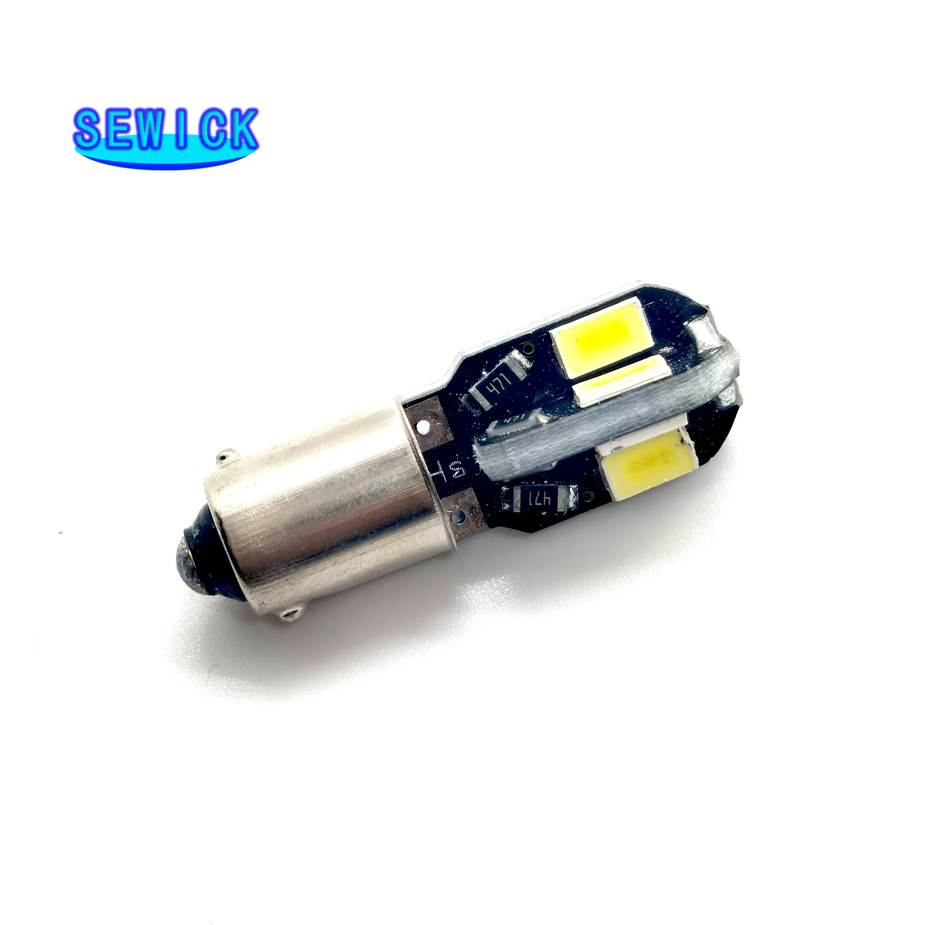 

400pcs/lot New Canbus BA9S Led Canbus 8SMD 5630 5730 Ba9s T4w LED Bulb Vehicle Car Canbus Light Led T10 194 8SMD 5730 Led Bulb