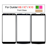 For Oukitel K10 K7 K6 Touch Screen Panel Front Outer Glass Cover Panel Replacement Parts