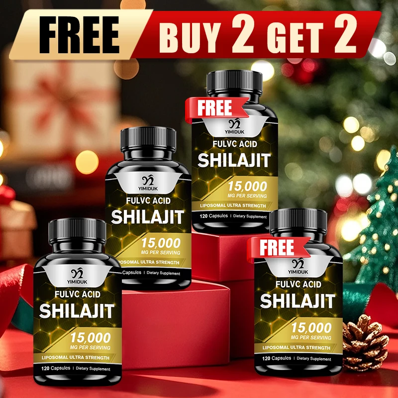 

Shilajit Pure Himalayan 15000 Mg Capsules, with Fulvic Acid, for Immune System, Bone Health, Metabolism, Men & Women, Non-GMO