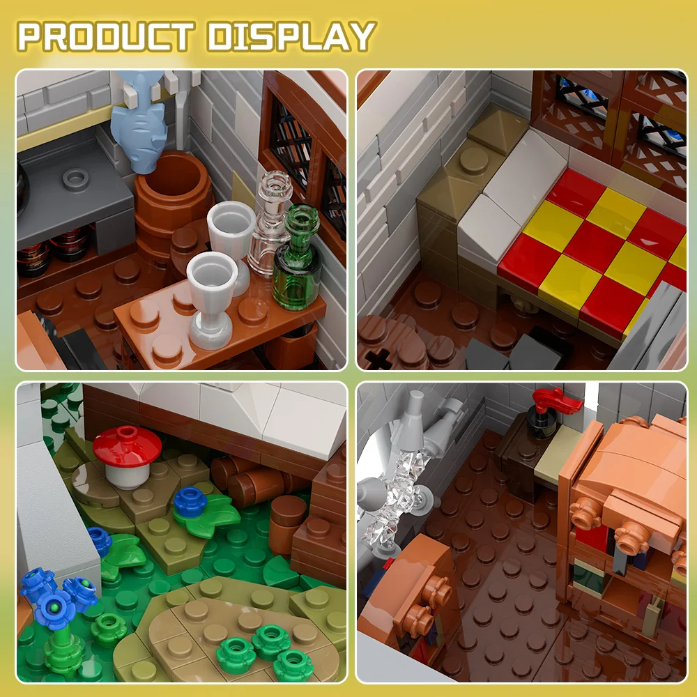 

MOC Medieval Library Building Blocks Toys Gift