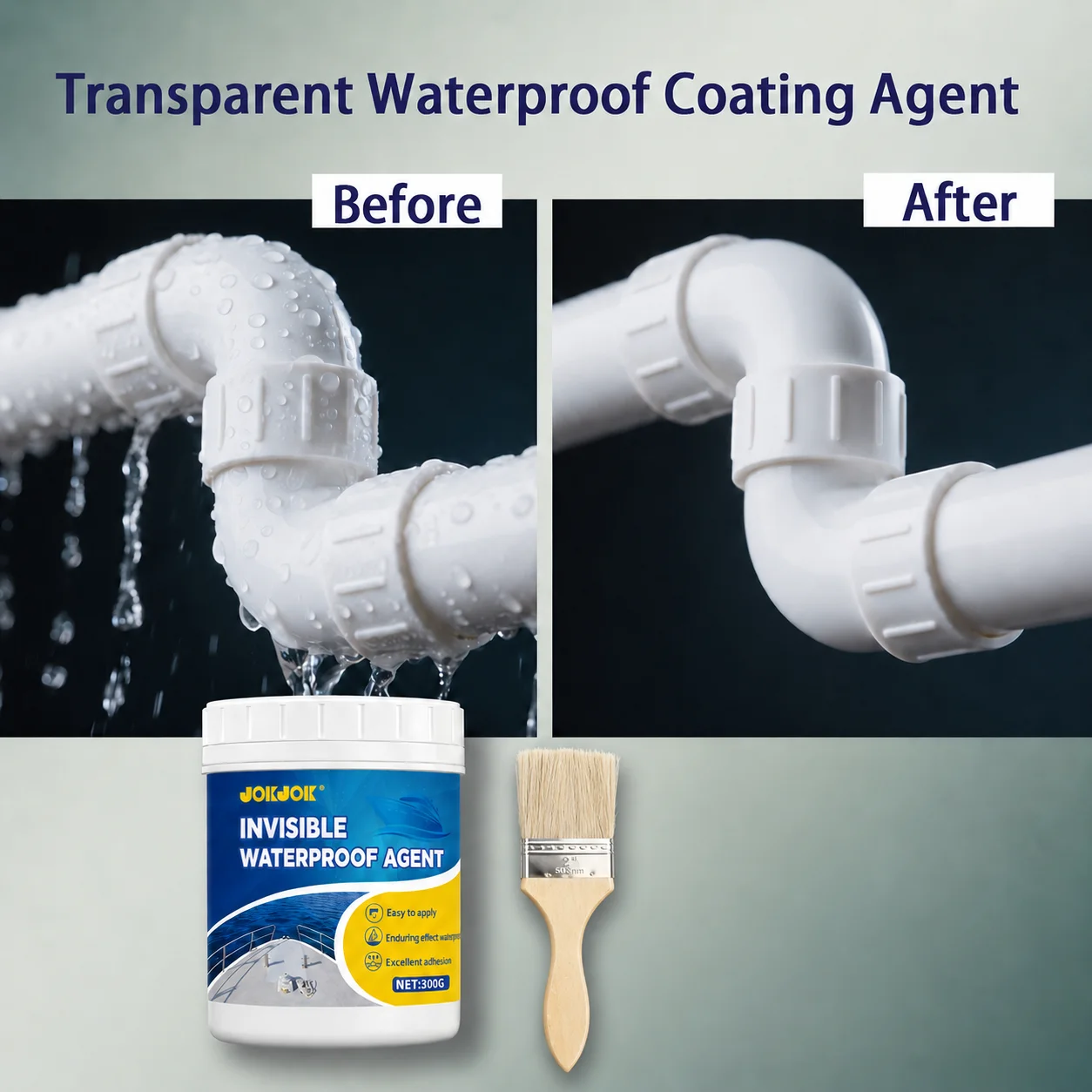 Invisible Waterproof Sealant Transparent Fast Dry Leak Repair Glue For Roof Window Tile Pipe RV Boat Indoor Outdoor Crack Fix