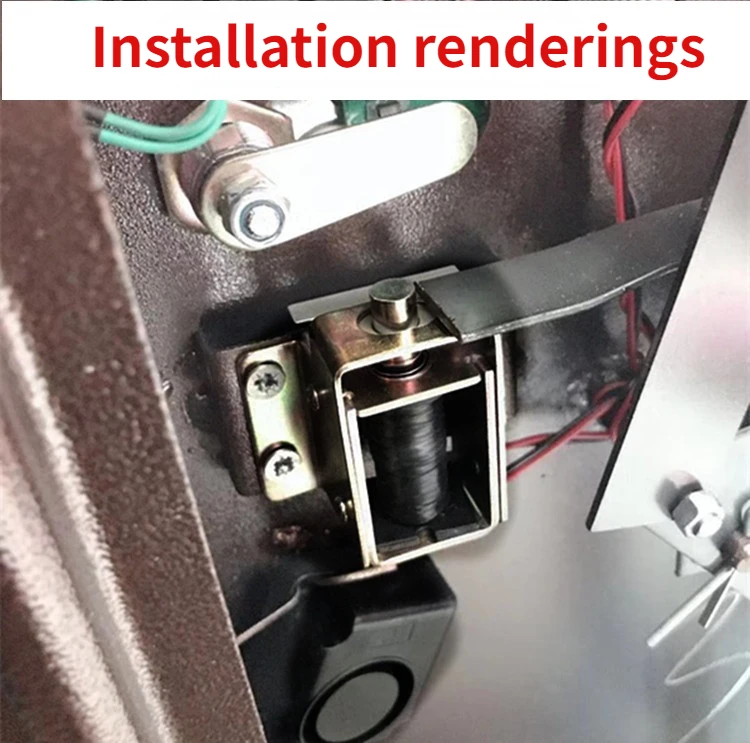 Safe Electromagnet Solenoid Valve Inhalation Electronic Password Safe Accessories 6v Electronic Door Lock General Accessories