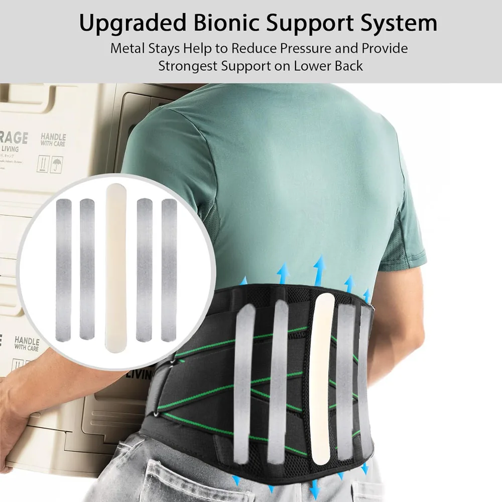 1Pcs Back Support for Lower Back Pain, for Men & Women, Herniated Disc, Sciatica, Scoliosis, Lumbar Back Support Belt