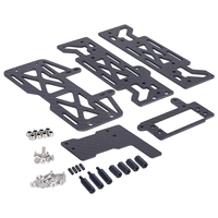 Carbon Fiber Battery Tray ESC Bracket  for 1/10 RC Crawler Vanquish VS4-10 Phoenix F10 LCG Chassis Upgrade Parts