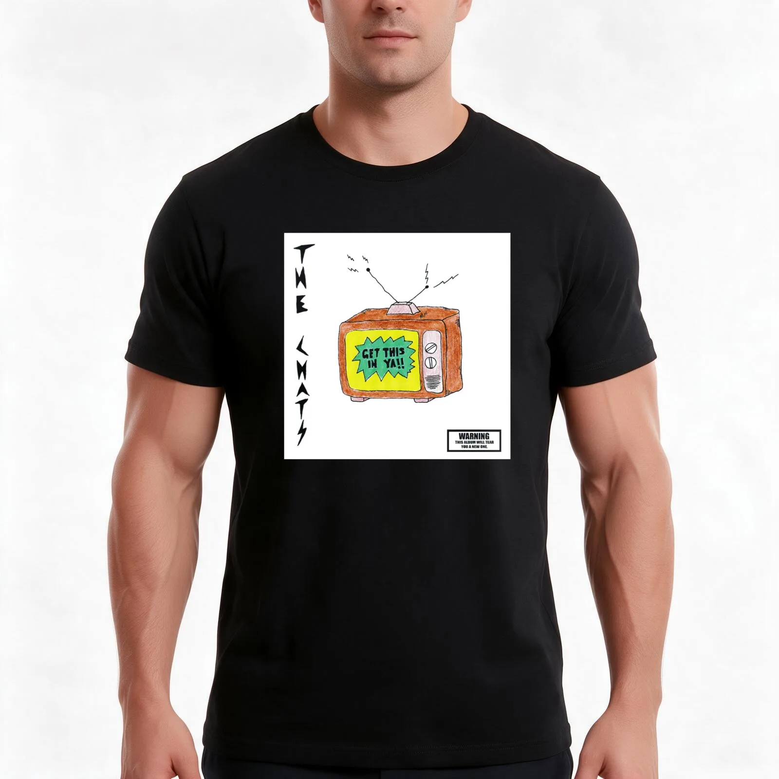 Chats Chats Chats T-Shirt, Summer Casual Cotton Tee, Oversized Streetwear Tops, Vintage Graphic Print, Loose Fit Short Sleeve