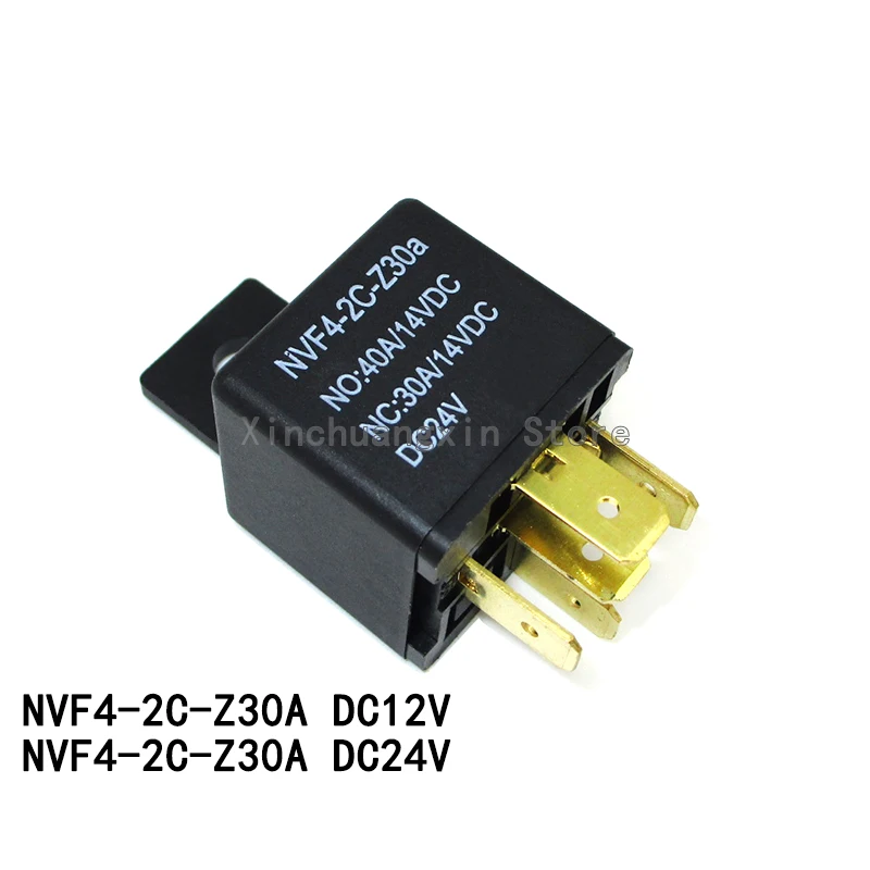 1PCS Original NVF4-2C-Z30A DC12V DC24V 40A 30A 5 feet automotive power relay