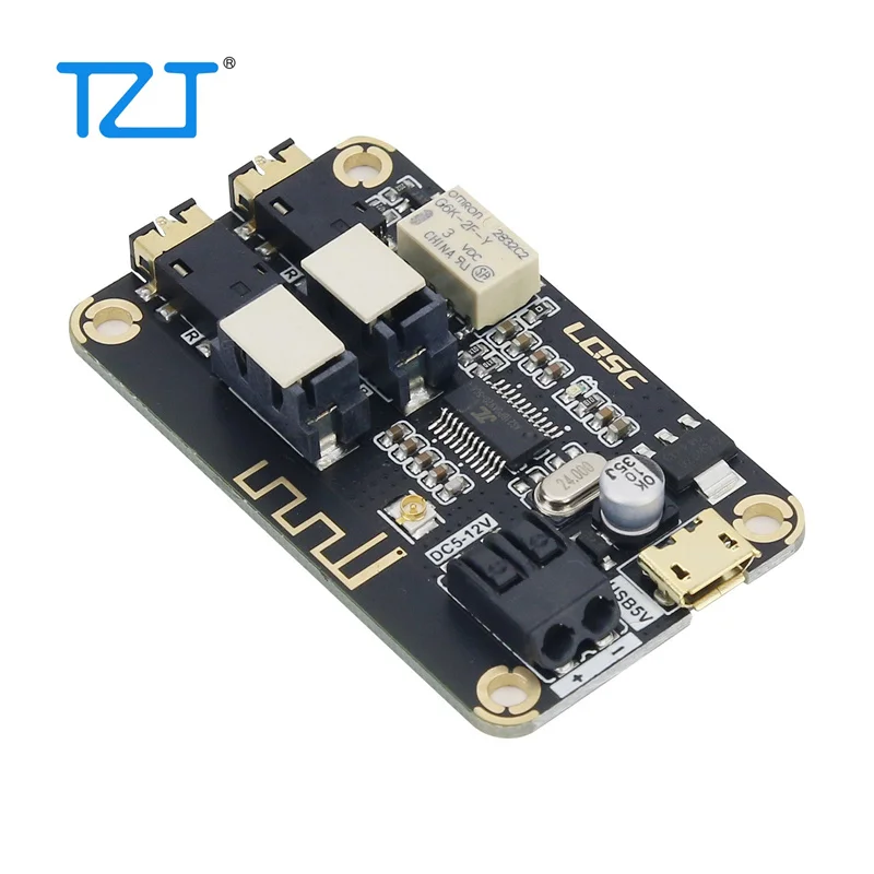 Плата TZT MP3 Bluetooth декодера BT4.2, модуль стереозвука с поддержкой AUX входного сигнала, широкая антенна напряжения