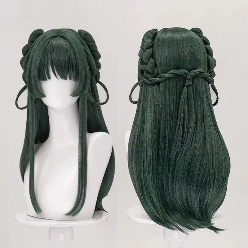 Perruques de cosplay Maomao de haute qualité, cheveux synthétiques verts résistants à la chaleur, pour fête, anime, Mao Mao