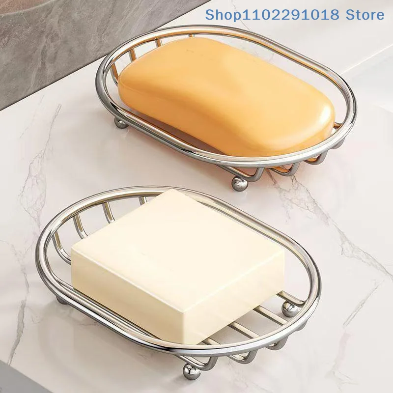 practicalStainless Steel Soap Holder with AntiRust NonSlip Properties for Bathroom Storagehousehold