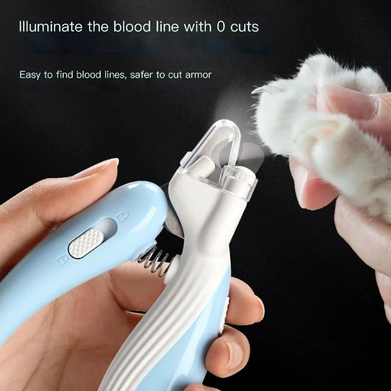 Hot Pet cat parrot with lights dedicated to trimming beauty Cat claws Dog nail scissors Lighting Blood line novice cat clippers