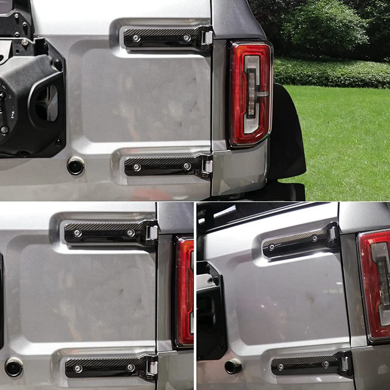 Rear Door Tailgate Hinge Cover Trim Exterior Accessories For Ford Bronco 2021 2022 2023 Accessories