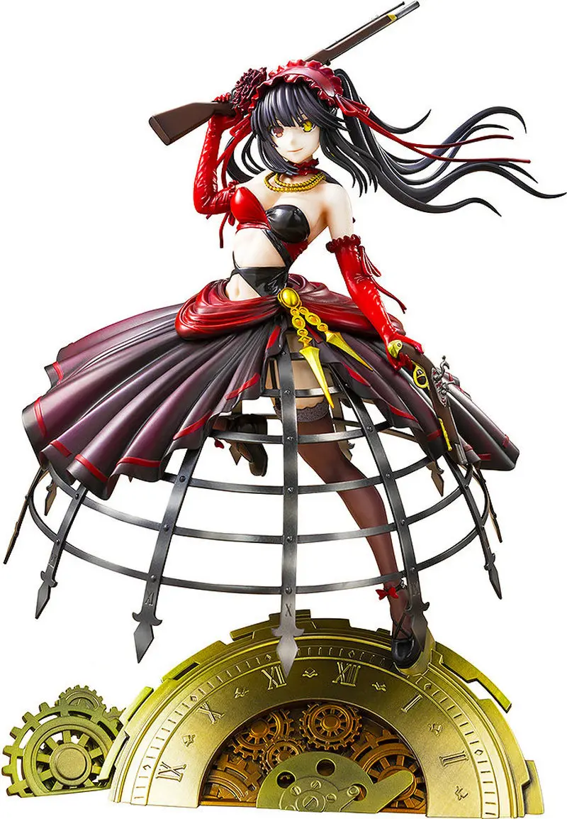 Figurka kolekcjonerska Date A Live Kurumi Tokisaki w sukni wieczorowej, figurka anime dla fanów, dekoracja na biurko, prezent-niespodzianka
