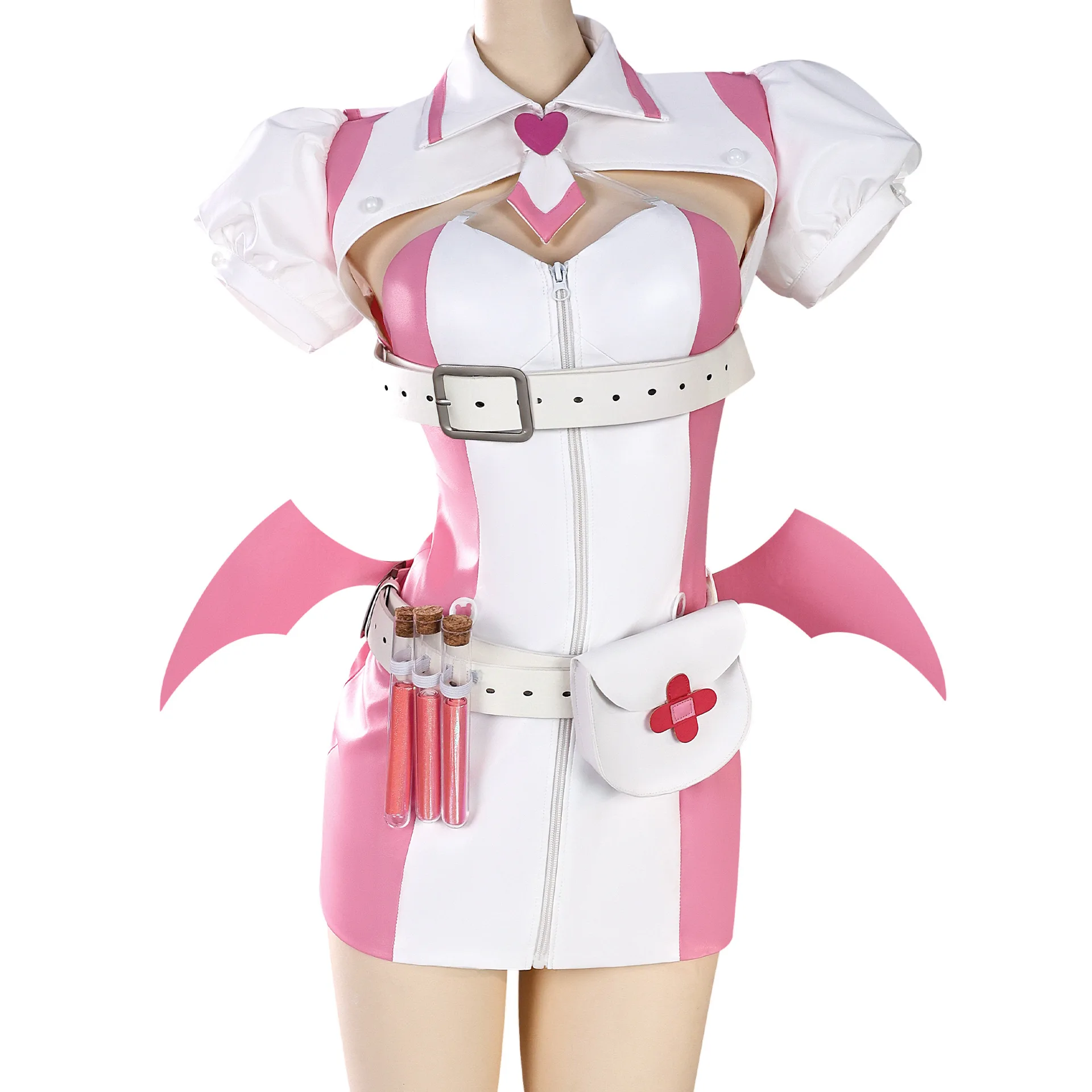 

Костюм для косплея игры Buro, сексуальный кровавый кролик, розовая униформа медсестры, платье, костюм для женщин, Хэллоуин, аниме, вечерние наряды для ролевых игр