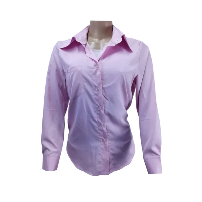 Chemise cardigan à revers à simple boutonnage pour femme, chemisier décontracté confortable, chemise à manches longues, document solide, bouton Piedmont, printemps, automne