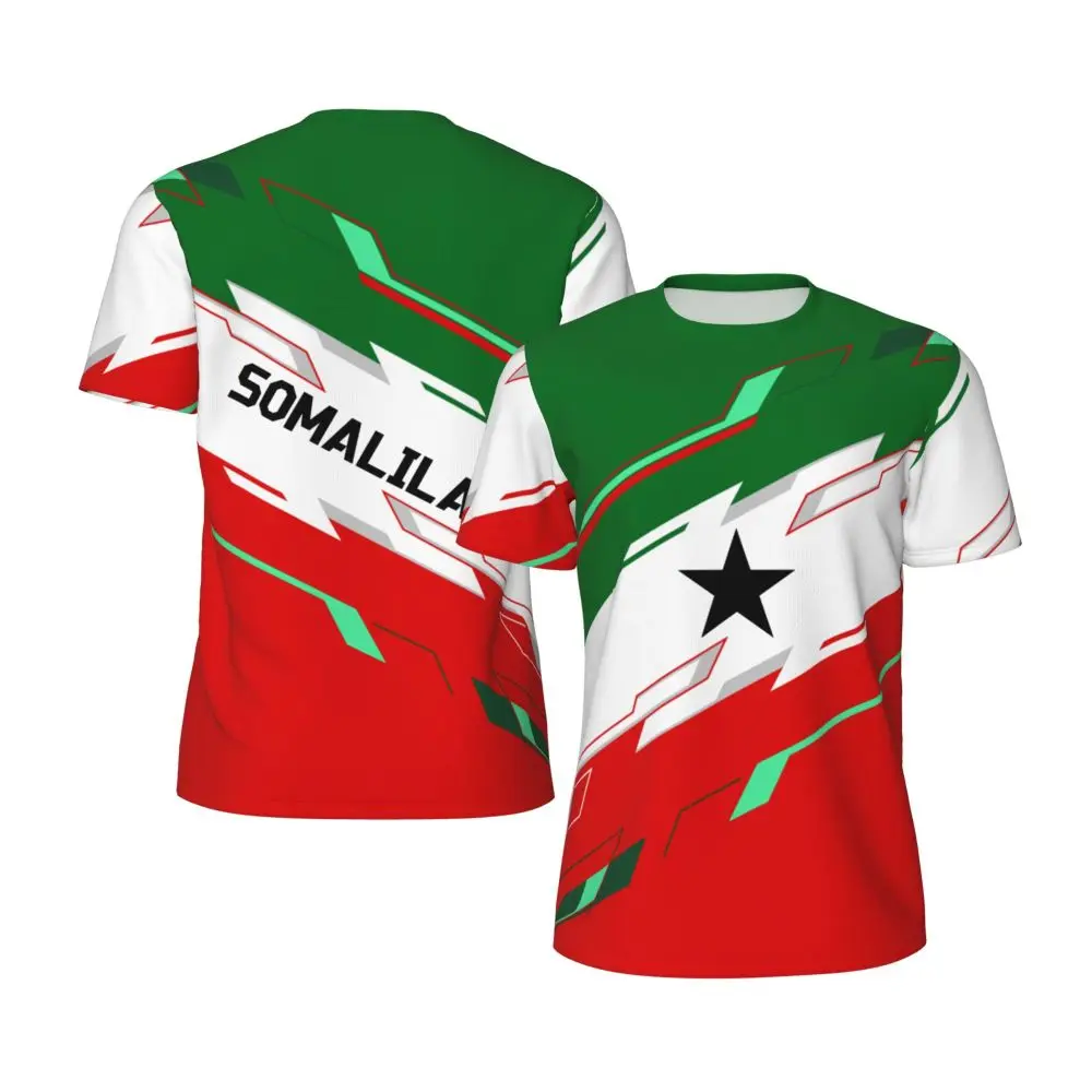 AliExpress Sugiuchi 2026 SOMALILAND Flag T-shirts Men Women Mesh Clothing Sports Breathable For Running Bike Tennis Fitness